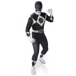 Déguisement seconde peau Power Rangers™ noire homme taille L Déguisements I-810947L