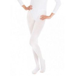 Collants opaque blanc adulte taille S-M Accessoires de fête 842507300
