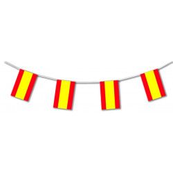 Guirlande plastique drapeau Espagne 10 m Déco festive 20402SC