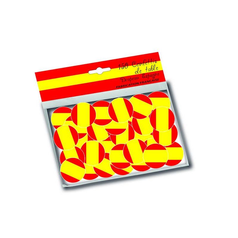 Sachet 150 confettis de table drapeau Espagne Déco festive 30002E
