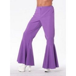 Pantalon hippy bi-stretch violet adulte Déguisements 5118D