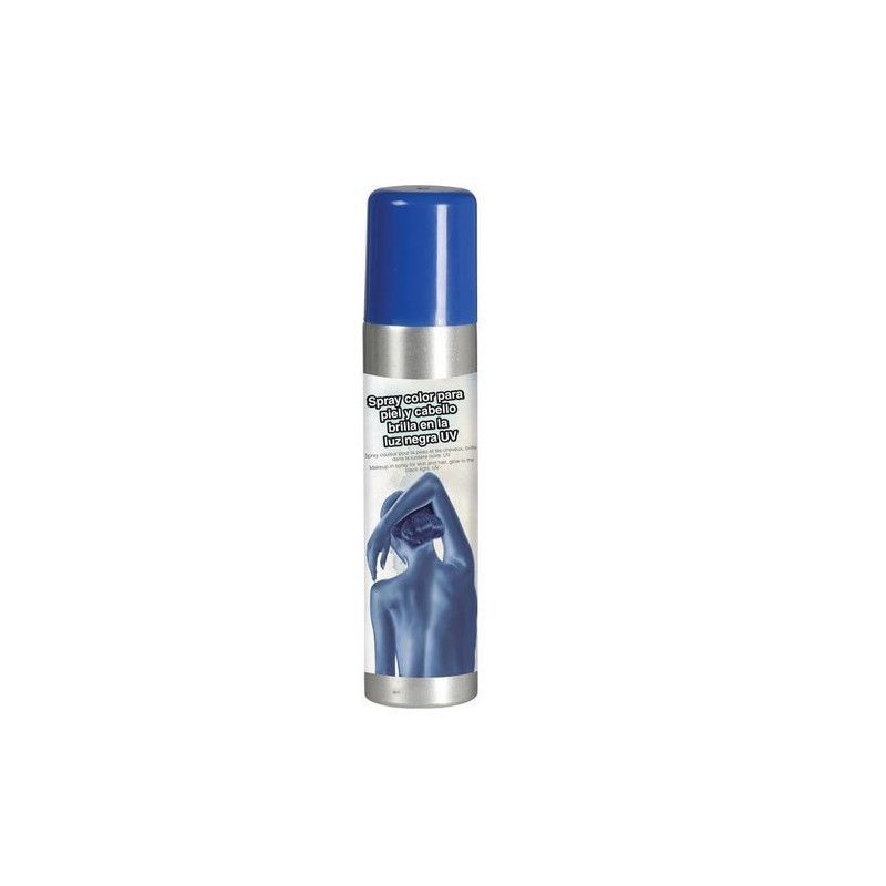 Spray bleu pour le corps 75 ml Accessoires de fête 17129GUIRCA