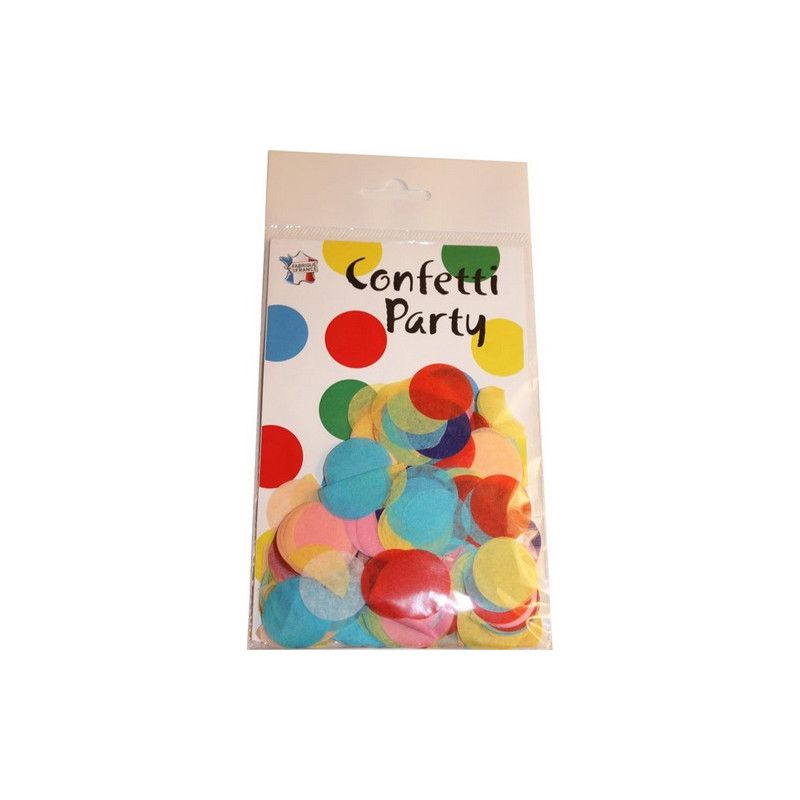 Sachet 15 grammes confettis 2.5 cm multicolore Déco festive 22605MU