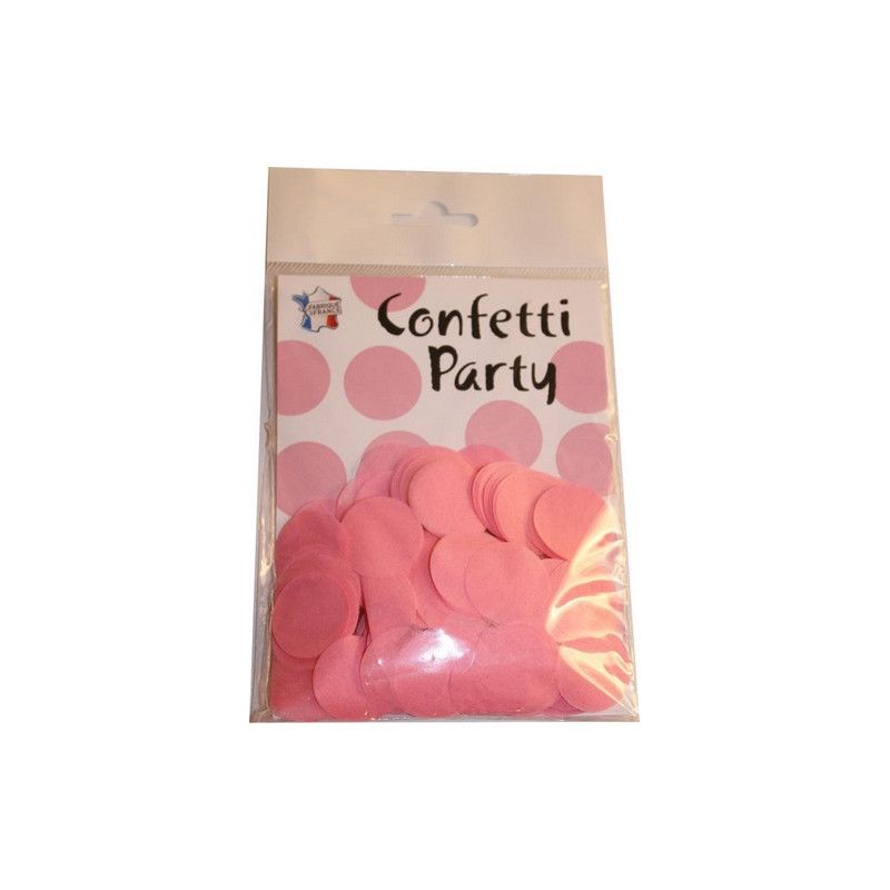 Sachet 15 grammes confettis 2.5 cm rose Déco festive 22605RO