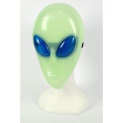 Masque alien phosphorescent adulte Accessoires de fête 35575