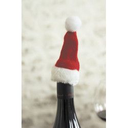 Set 4 bonnets Noël pour bouteilles Déco festive 90806