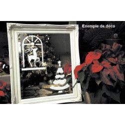 Pochoir Noël plastique réutilisable Déco festive 8200101