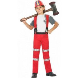 Déguisement pompier rouge enfant 5-6 ans Déguisements 20430