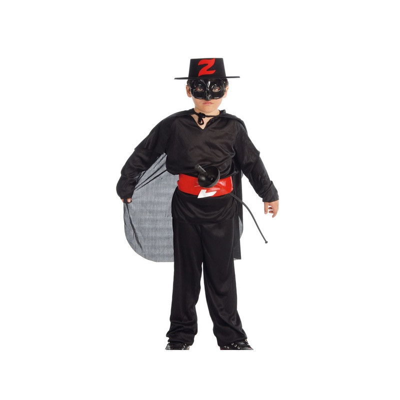 Guirca 78701 D/éguisement de Zorro Noir Taille 5-6 ans