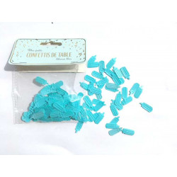 Confettis de table motif biberon bleu Déco festive 913376B