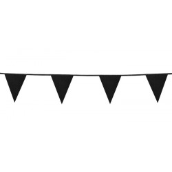 Guirlande fanions scintillante noire 6 m Déco festive 20004