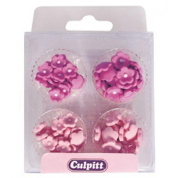Décoration en sucre Culpitt mini fleurs roses Cake Design C218A