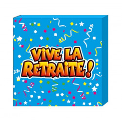 Serviettes jetables Vive la Retraite x 20 Déco festive CD0529