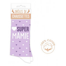 Chaussettes fantaisie Super Mamie Accessoires de fête CD5297_04