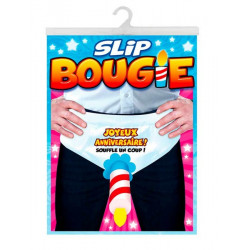 Slip humoristique bougie anniversaire homme Humour - Sex toys CD4862