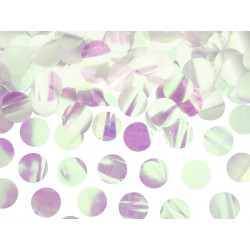 Confettis ronds irisés 2.5cm 15 g Déco festive KONS45-017