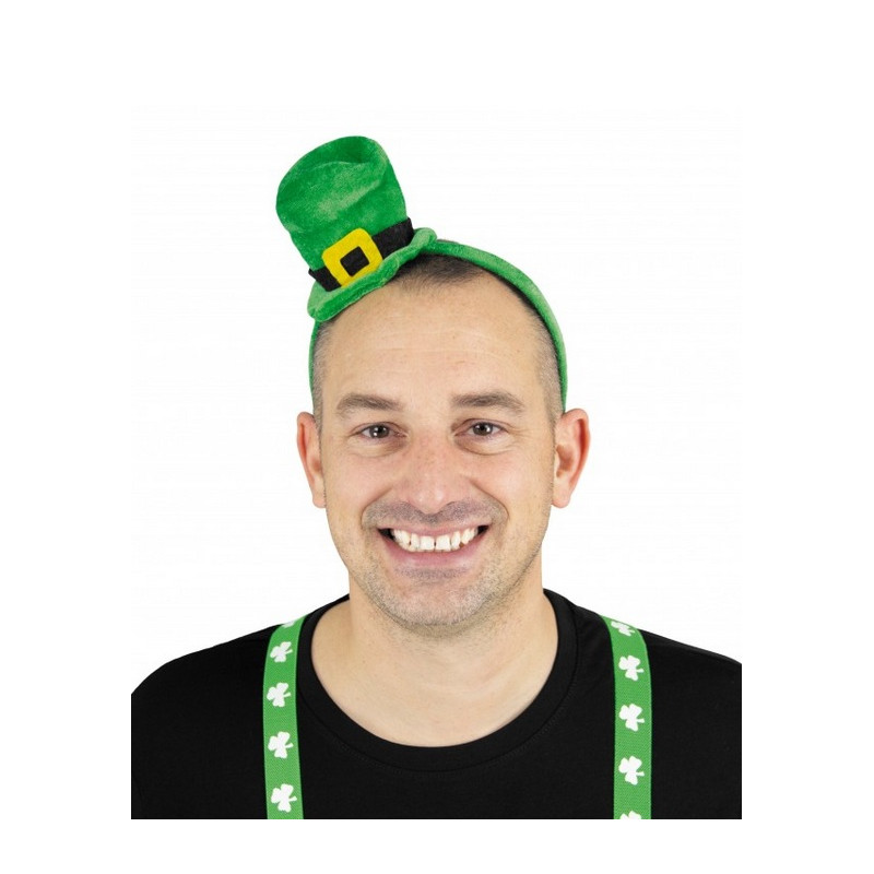 Mini chapeau vert Saint Patrick avec serre-tête Accessoires de fête 8651112