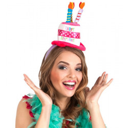 Serre-tête mini chapeau anniversaire adulte Accessoires de fête 00940