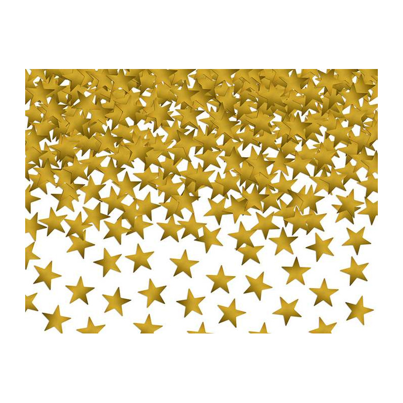 Confettis étoiles dorées 30 g Déco festive KONS6