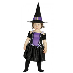 Déguisement petite sorcière noir/violet bébé Déguisements 8582-