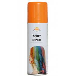 Bombe spray cheveux 125 ml Orange Accessoires de fête 17013