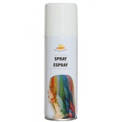 Bombe spray cheveux 125 ml Blanc Accessoires de fête 17011
