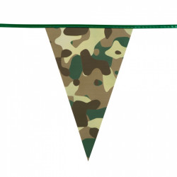 Guirlande fanions camouflage 6 m Déco festive 44300