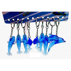 Lot 12 porte-clés dauphin bleu Jouets et articles kermesse 80447
