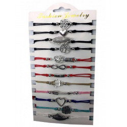 Bracelet mode couleurs assorties vendu par 12 Jouets et articles kermesse 61477-LOT