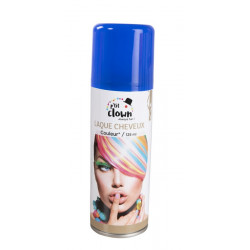 Spray laque cheveux 125 ml Bleu Accessoires de fête 72008