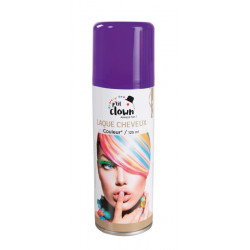 Spray laque cheveux 125 ml Violet Accessoires de fête 72065