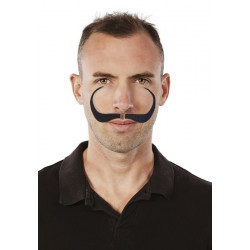 Moustache noire d'artiste style Dali Accessoires de fête 89089