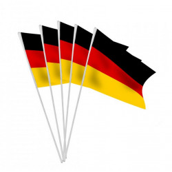 Lot 10 drapeaux Allemagne 9.5x16cm Déco festive 14523