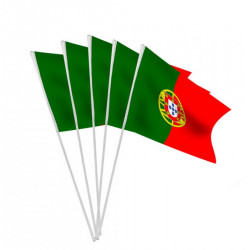 Lot 100 drapeaux Portugal 9.5x16cm Déco festive 14518