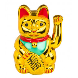 Figurine chat chinois porte bonheur 20 cm Déco festive 579717