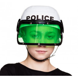 Casque Police avec visière enfant Accessoires de fête 01391