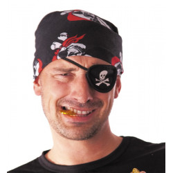 Cache œil pirate tissu Accessoires de fête 86227