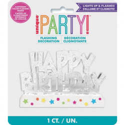 Déco gâteau Happy Birthday clignotante Cake Design U37043