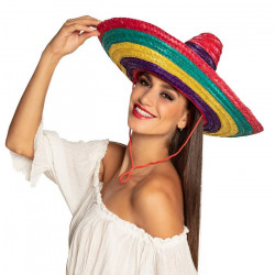 Sombrero mexicain Puebla 49 cm Accessoires de fête 95460
