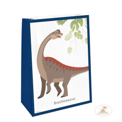 Sachets cadeaux x 4 avec auto collant Happy Dinosaure Déco festive 9903978
