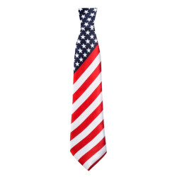 Cravate USA drapeau américain Accessoires de fête 44961
