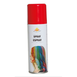 Bombe spray cheveux 125 ml rouge Accessoires de fête 17016