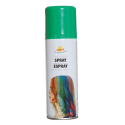 Bombe spray cheveux 125 ml vert Accessoires de fête 17017