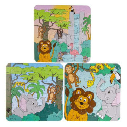 Puzzle carton animaux de la jungle vendu par 50 Jouets et articles kermesse 7362