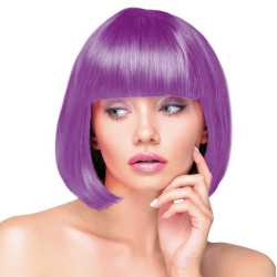 Perruque cabaret néon violet Accessoires de fête 86268