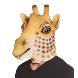 Masque latex tête de girafe Accessoires de fête 00167