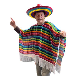 Poncho mexicain Accessoires de fête 977322