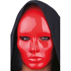 Masque diable rouge plastique Accessoires de fête 00087
