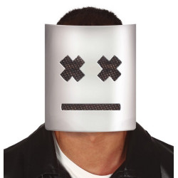 Masque DJ blanc avec croix Accessoires de fête 1156