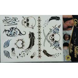 Bijoux de peau tatouage fantaisie vendu par 48 Accessoires de fête 60025-LOT